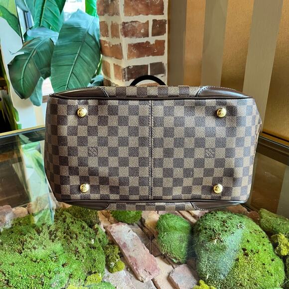 LOUIS VUITTON Verona GM Damier Ebene Canvas Shoulder Bag - Picture 5 of 14